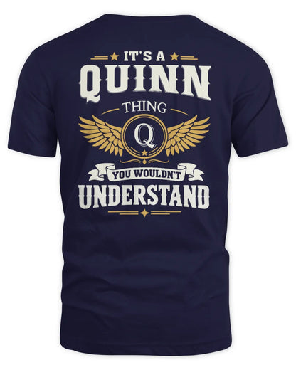 QUINN KT06-M008 It’s a [NAME] Thing – You Wouldn’t Understand | Personalized Vintage T-Shirt - Unisex Standard T-Shirt - Navy