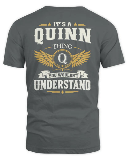 QUINN KT06-M008 It’s a [NAME] Thing – You Wouldn’t Understand | Personalized Vintage T-Shirt - Unisex Standard T-Shirt - Charcoal
