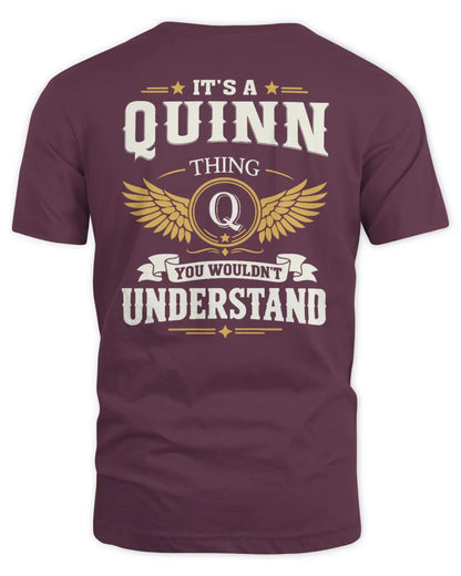 QUINN KT06-M008 It’s a [NAME] Thing – You Wouldn’t Understand | Personalized Vintage T-Shirt - Unisex Standard T-Shirt - Maroon