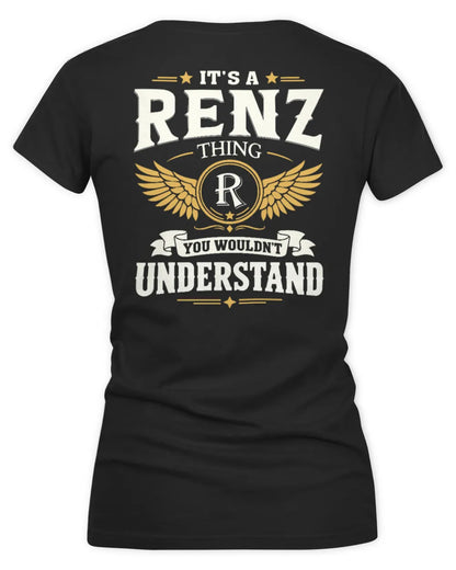 RENZ KT06-M008 It’s a [NAME] Thing – You Wouldn’t Understand | Personalized Vintage T-Shirt - Women's V-Neck T-Shirt - Black