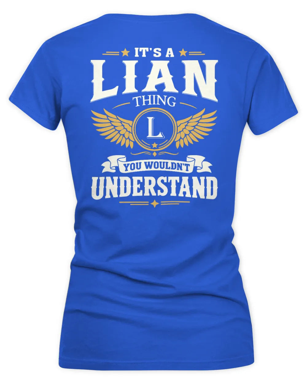 LIAN KT06-M008 It’s a [NAME] Thing – You Wouldn’t Understand | Personalized Vintage T-Shirt - Women's V-Neck T-Shirt - Royal