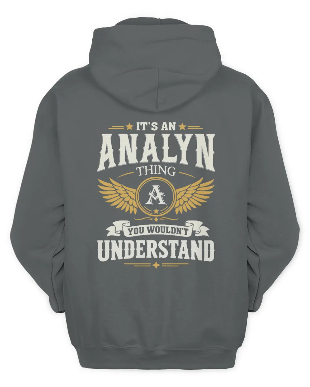 ANALYN KT06-M008 It’s a [NAME] Thing – You Wouldn’t Understand | Personalized Vintage T-Shirt - Unisex Hoodie - Charcoal