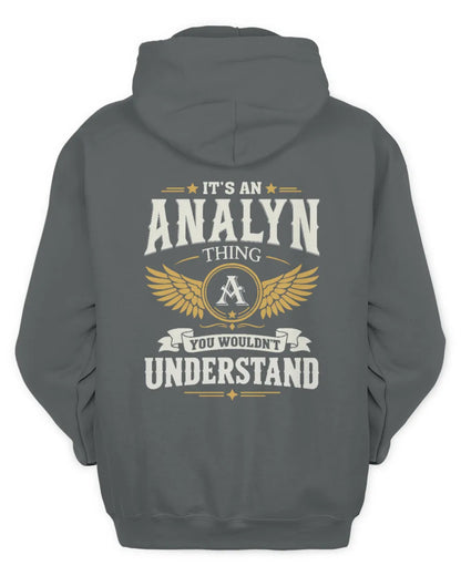 ANALYN KT06-M008 It’s a [NAME] Thing – You Wouldn’t Understand | Personalized Vintage T-Shirt - Unisex Hoodie - Charcoal