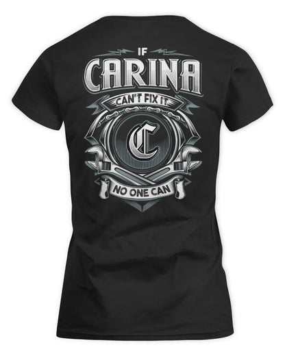 CARINA AP81-K4-626 - Personalized Ahmed Quote Apparel “If Ahmed Can't Fix It, No One Can” - Women's Standard T-Shirt - Black