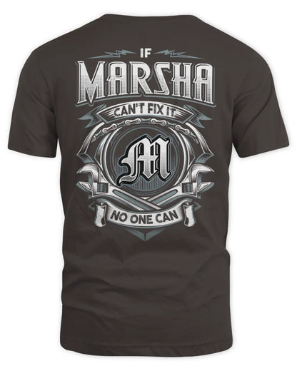 MARSHA AP81-K4-626 - Personalized Ahmed Quote Apparel “If Ahmed Can't Fix It, No One Can” - Unisex Standard T-Shirt - Dark Chocolate