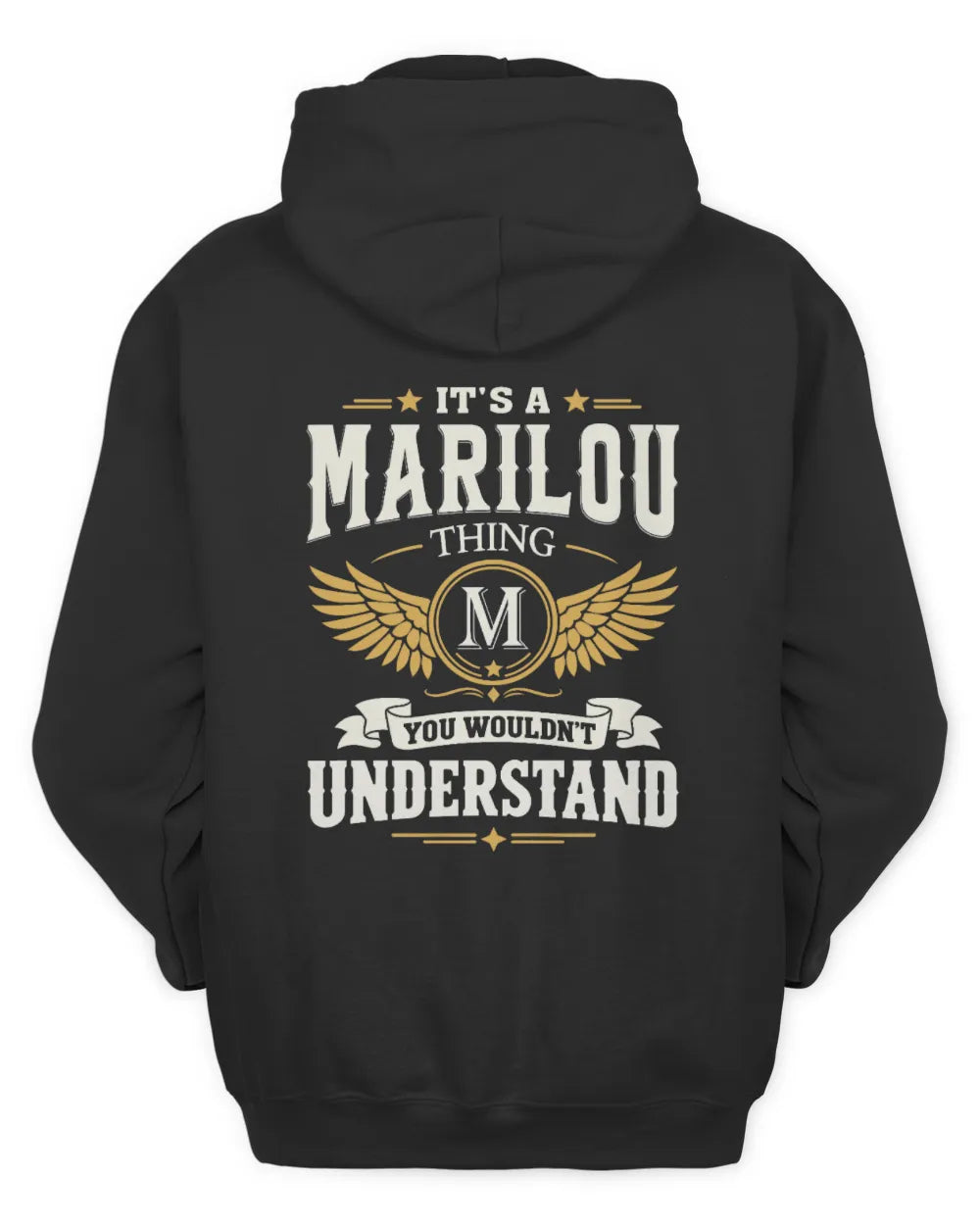 MARILOU KT06-M008 It’s a [NAME] Thing – You Wouldn’t Understand | Personalized Vintage T-Shirt - Unisex Hoodie - Black