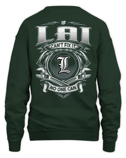 LAI AP81-K4-626 - Personalized Ahmed Quote Apparel “If Ahmed Can't Fix It, No One Can” - Unisex Sweatshirt - Forest Green