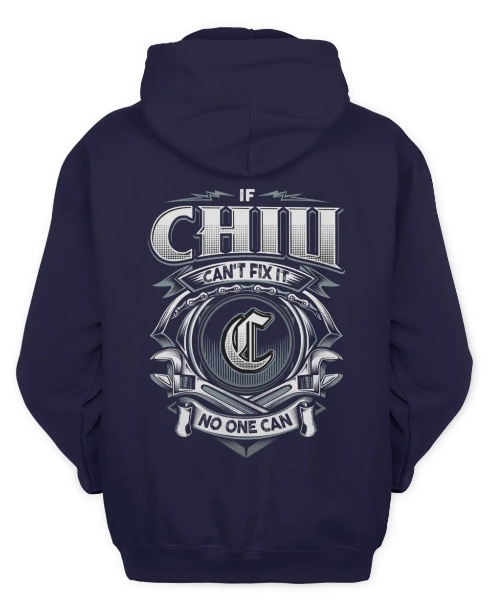 CHIU AP81-K4-626 - Personalized Ahmed Quote Apparel “If Ahmed Can't Fix It, No One Can” - Unisex Hoodie - Navy