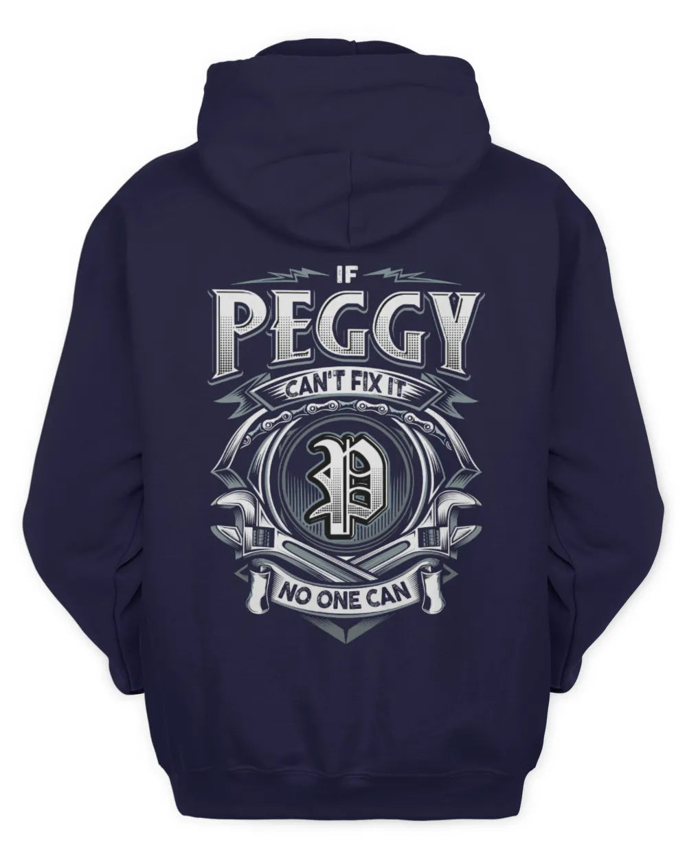 PEGGY AP81-K4-626 - Personalized Ahmed Quote Apparel “If Ahmed Can't Fix It, No One Can” - Unisex Hoodie - Navy