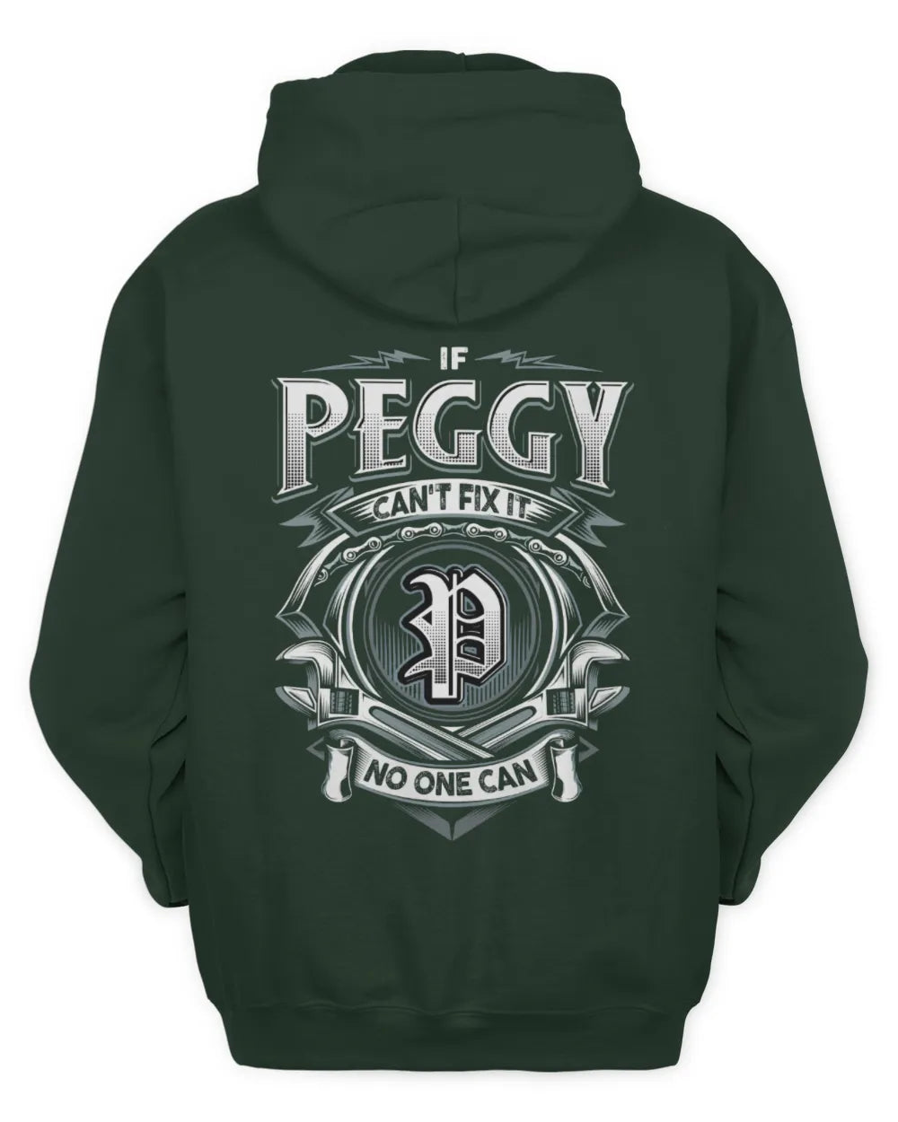 PEGGY AP81-K4-626 - Personalized Ahmed Quote Apparel “If Ahmed Can't Fix It, No One Can” - Unisex Hoodie - Forest Green