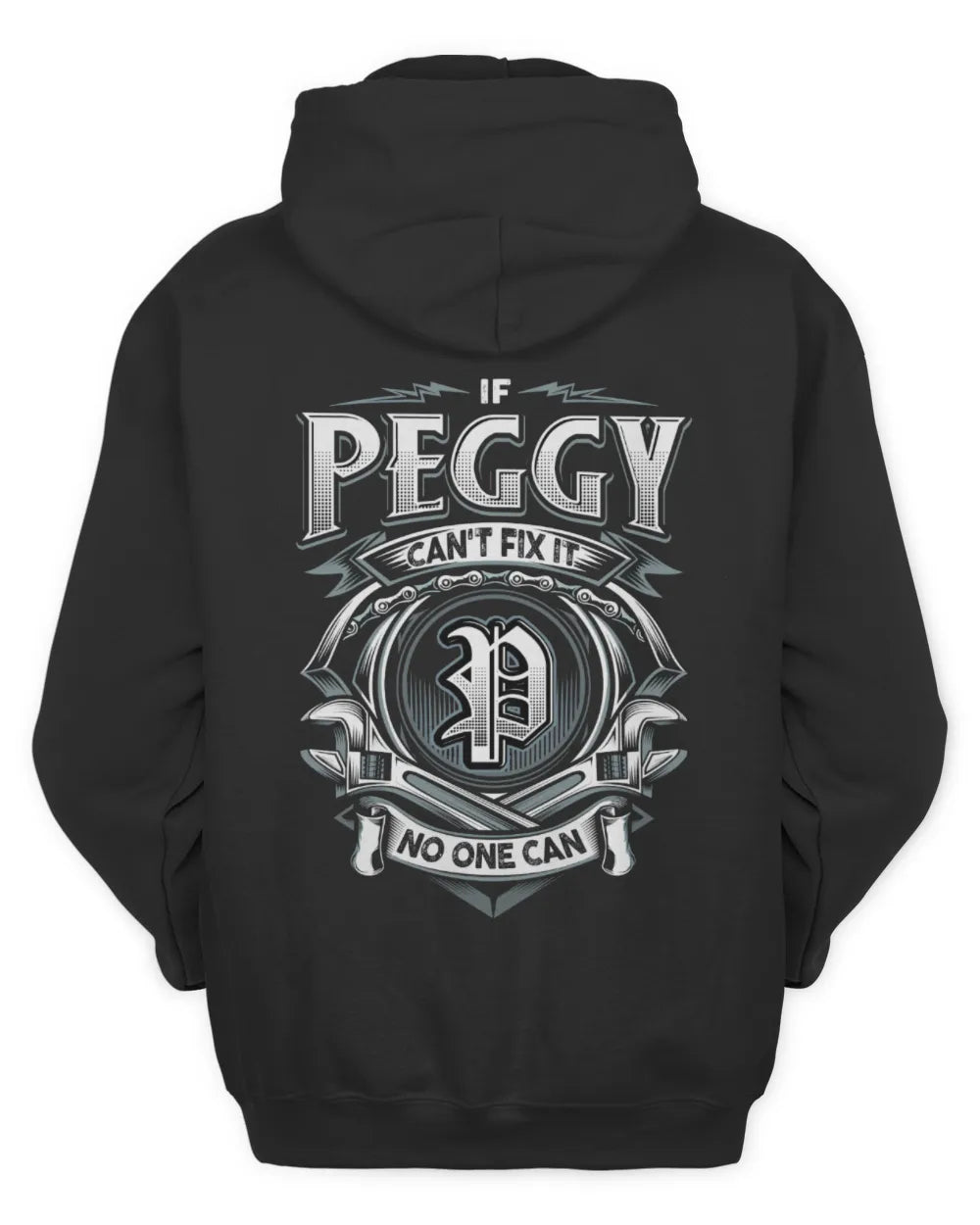 PEGGY AP81-K4-626 - Personalized Ahmed Quote Apparel “If Ahmed Can't Fix It, No One Can” - Unisex Hoodie - Black