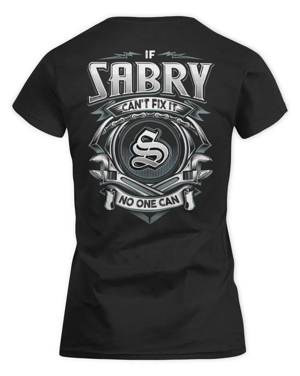 SABRY AP81-K4-626 - Personalized Ahmed Quote Apparel “If Ahmed Can't Fix It, No One Can” - Women's Standard T-Shirt - Black