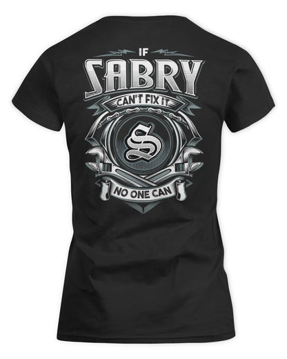 SABRY AP81-K4-626 - Personalized Ahmed Quote Apparel “If Ahmed Can't Fix It, No One Can” - Women's Standard T-Shirt - Black