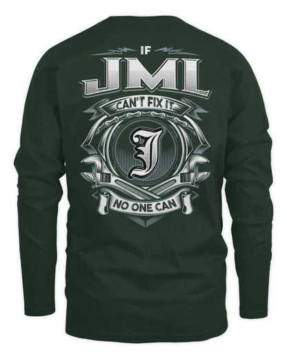 JML AP81-K4-626 - Personalized Ahmed Quote Apparel “If Ahmed Can't Fix It, No One Can” - Men's Long Sleeved T-Shirt - Forest Green
