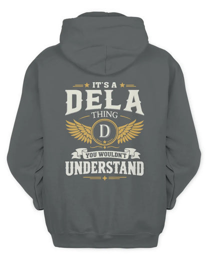 DELA KT06-M008 It’s a [NAME] Thing – You Wouldn’t Understand | Personalized Vintage T-Shirt - Unisex Hoodie - Charcoal