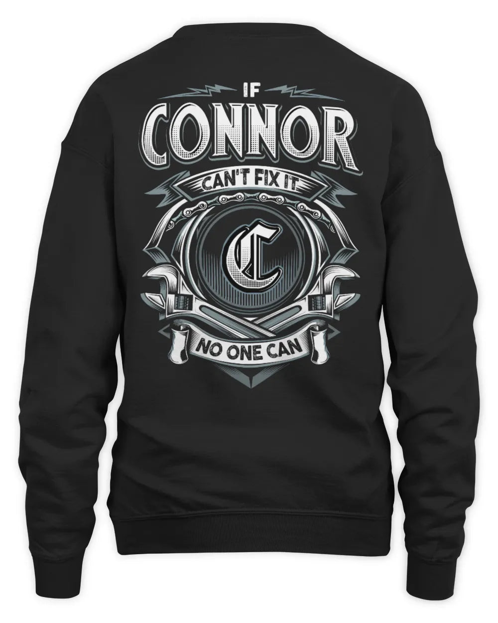 CONNOR AP81-K4-626 - Personalized Ahmed Quote Apparel “If Ahmed Can't Fix It, No One Can” - Unisex Sweatshirt - Black