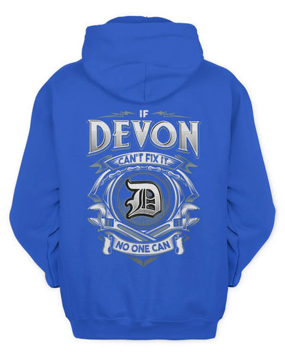 DEVON AP81-K4-626 - Personalized Ahmed Quote Apparel “If Ahmed Can't Fix It, No One Can” - Unisex Hoodie - Royal