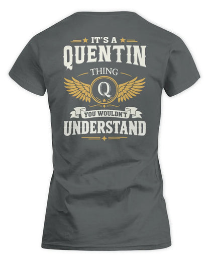 QUENTIN KT06-M008 It’s a [NAME] Thing – You Wouldn’t Understand | Personalized Vintage T-Shirt - Women's Standard T-Shirt - Charcoal