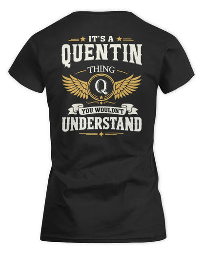QUENTIN KT06-M008 It’s a [NAME] Thing – You Wouldn’t Understand | Personalized Vintage T-Shirt - Women's Standard T-Shirt - Black