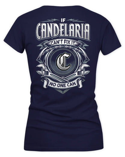 CANDELARIA AP81-K4-626 - Personalized Ahmed Quote Apparel “If Ahmed Can't Fix It, No One Can” - Women's V-Neck T-Shirt - Navy