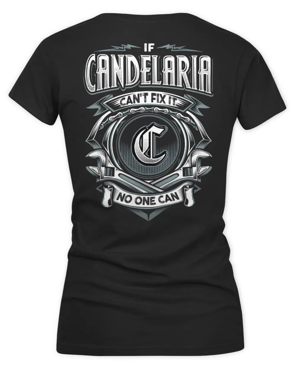 CANDELARIA AP81-K4-626 - Personalized Ahmed Quote Apparel “If Ahmed Can't Fix It, No One Can” - Women's V-Neck T-Shirt - Black