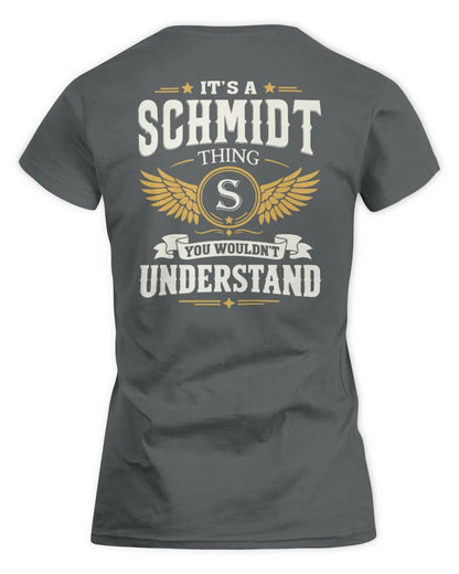 SCHMIDT KT06-M008 It’s a [NAME] Thing – You Wouldn’t Understand | Personalized Vintage T-Shirt - Women's Standard T-Shirt - Charcoal