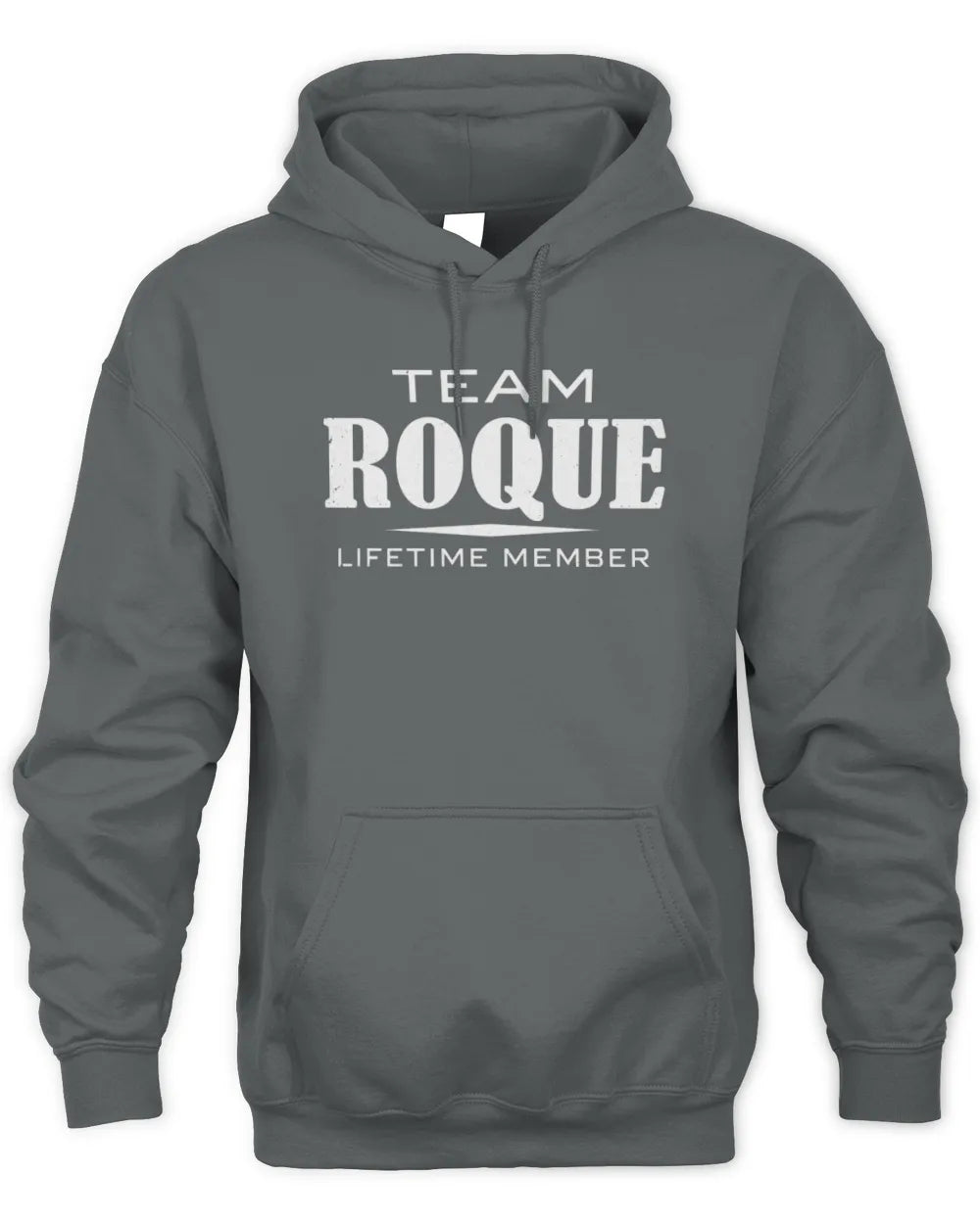 ROQUE BL62-K4-128 - Personalized “Team NAME Lifetime Member” - Unisex Hoodie - Charcoal