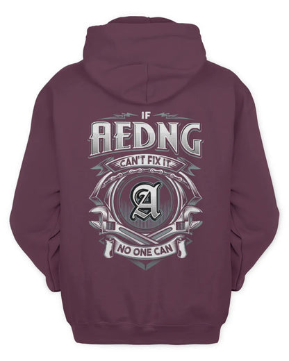 AEDNG AP81-K4-626 - Personalized Ahmed Quote Apparel “If Ahmed Can't Fix It, No One Can” - Unisex Hoodie - Maroon