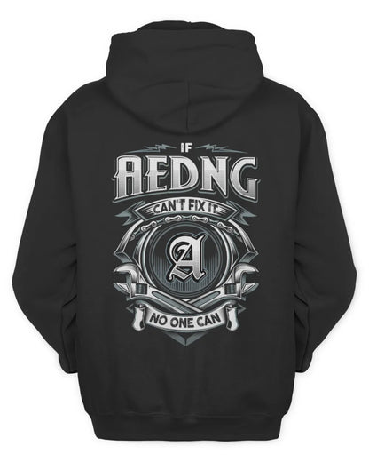 AEDNG AP81-K4-626 - Personalized Ahmed Quote Apparel “If Ahmed Can't Fix It, No One Can” - Unisex Hoodie - Black