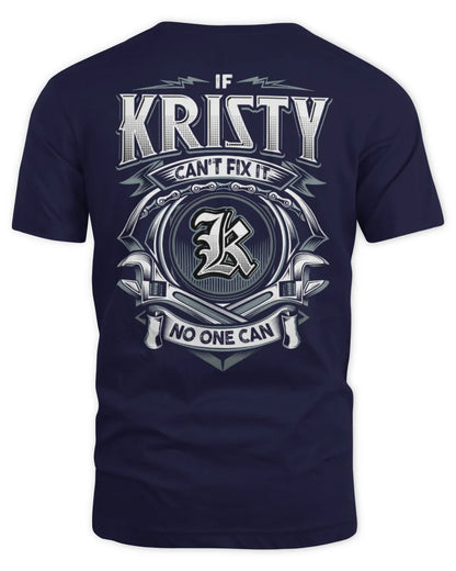 KRISTY AP81-K4-626 - Personalized Ahmed Quote Apparel “If Ahmed Can't Fix It, No One Can” - Unisex Standard T-Shirt - Navy