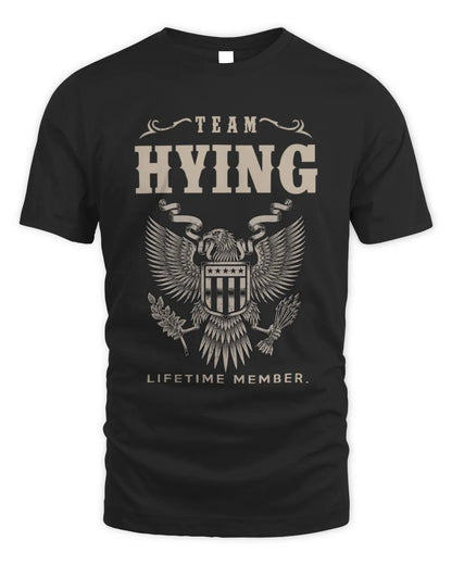 HYING TP06-K82 – Personalized Classic Style Apparel “Team NAME Lifetime Member” - Unisex Standard T-Shirt - Black