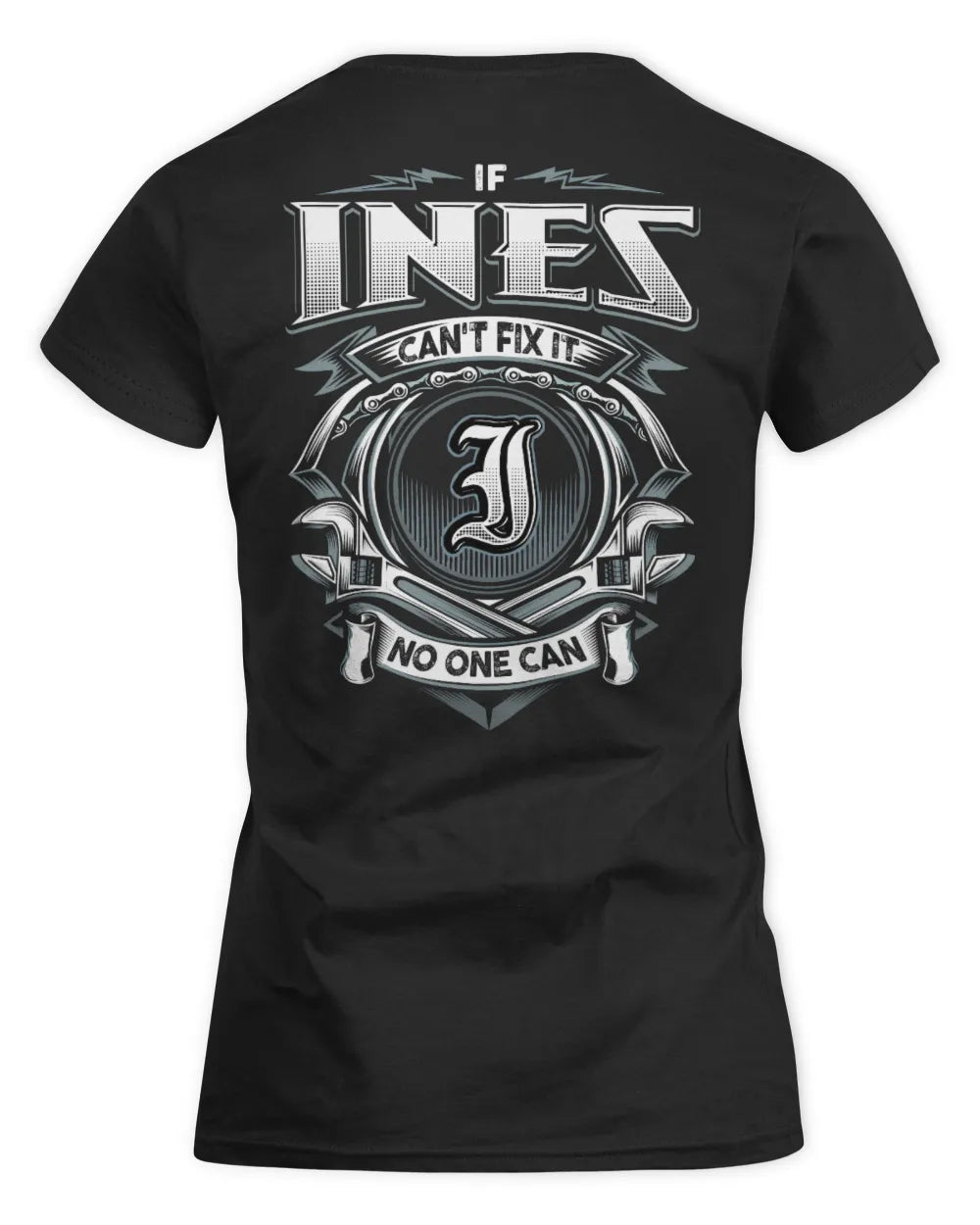 INES AP81-K4-626 - Personalized Ahmed Quote Apparel “If Ahmed Can't Fix It, No One Can” - Women's Standard T-Shirt - Black