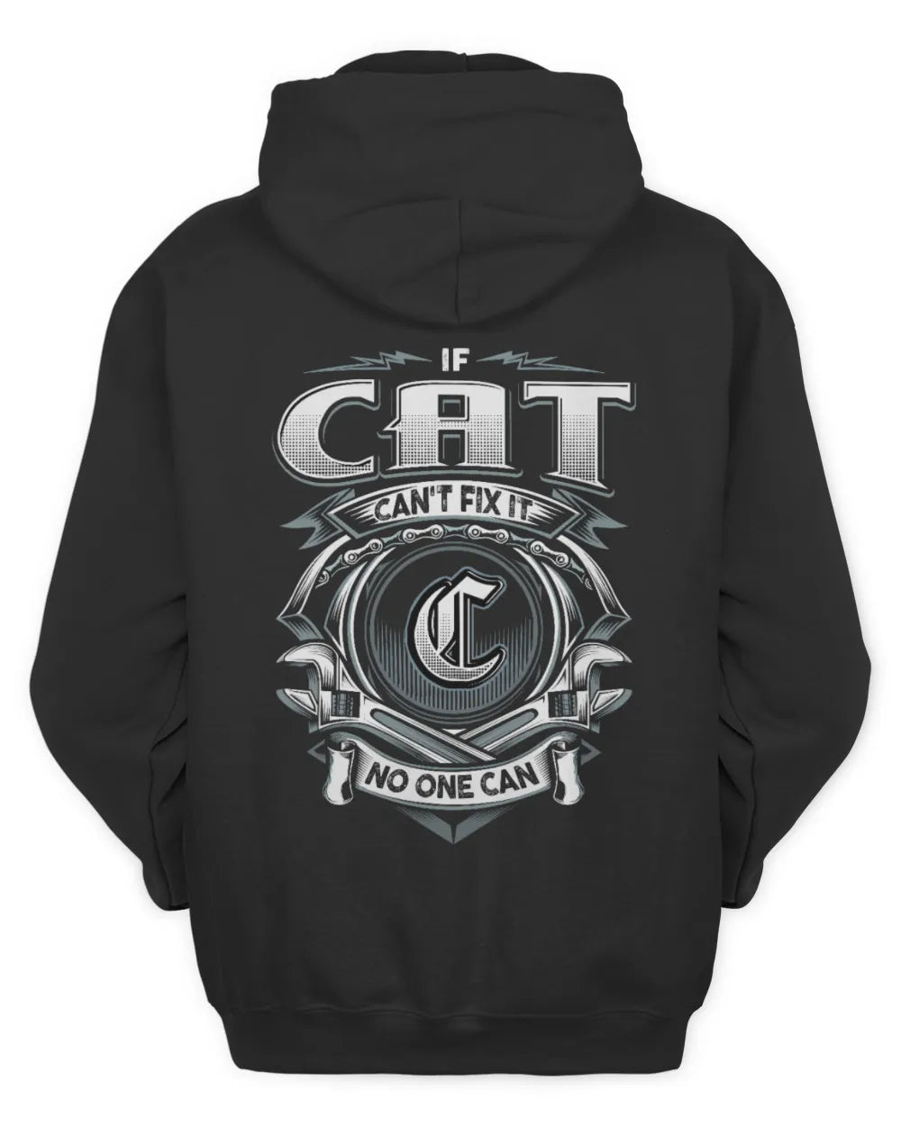 CAT AP81-K4-626 - Personalized Ahmed Quote Apparel “If Ahmed Can't Fix It, No One Can” - Unisex Hoodie - Black