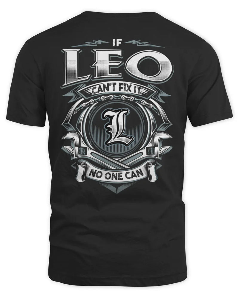 LEO AP81-K4-626 - Personalized Ahmed Quote Apparel “If Ahmed Can't Fix It, No One Can” - Unisex Standard T-Shirt - Black