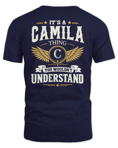 CAMILA KT06-M008 It’s a [NAME] Thing – You Wouldn’t Understand | Personalized Vintage T-Shirt - Unisex Standard T-Shirt - Navy