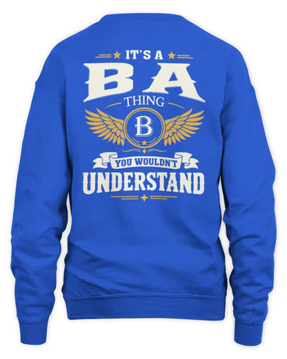 BA KT06-M008 It’s a [NAME] Thing – You Wouldn’t Understand | Personalized Vintage T-Shirt - Unisex Sweatshirt - Royal