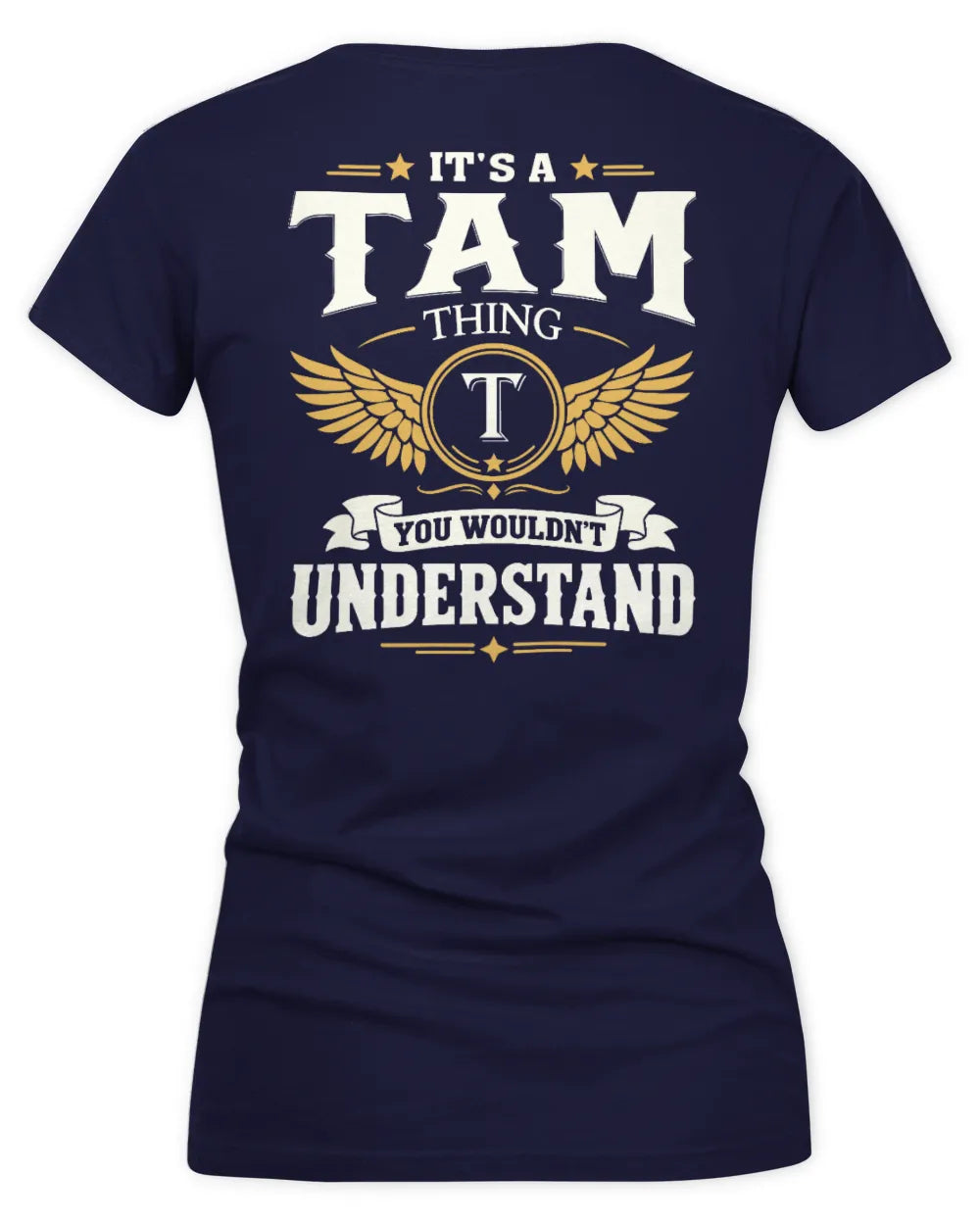 TAM KT06-M008 It’s a [NAME] Thing – You Wouldn’t Understand | Personalized Vintage T-Shirt - Women's V-Neck T-Shirt - Navy