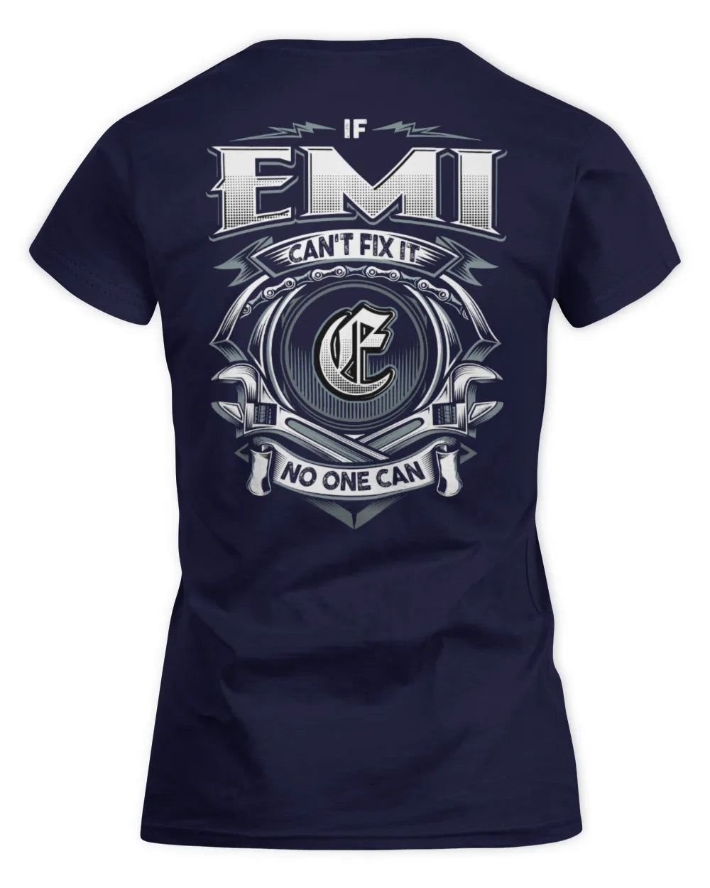 EMI AP81-K4-626 - Personalized Ahmed Quote Apparel “If Ahmed Can't Fix It, No One Can” - Women's Standard T-Shirt - Navy