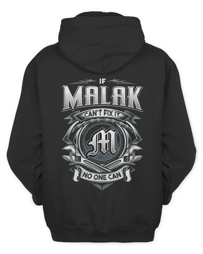 MALAK AP81-K4-626 - Personalized Ahmed Quote Apparel “If Ahmed Can't Fix It, No One Can” - Unisex Hoodie - Black