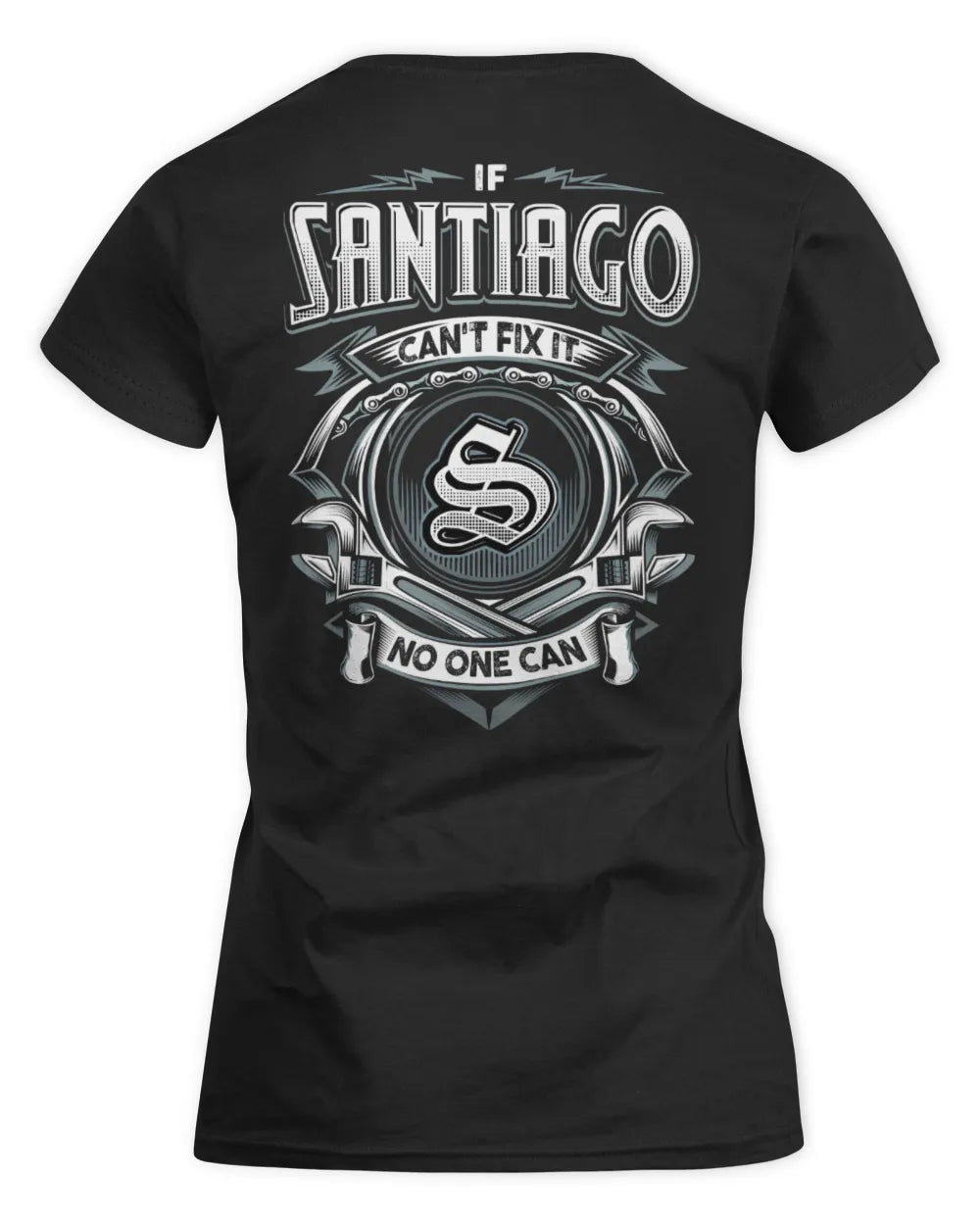 SANTIAGO AP81-K4-626 - Personalized Ahmed Quote Apparel “If Ahmed Can't Fix It, No One Can” - Women's Standard T-Shirt - Black