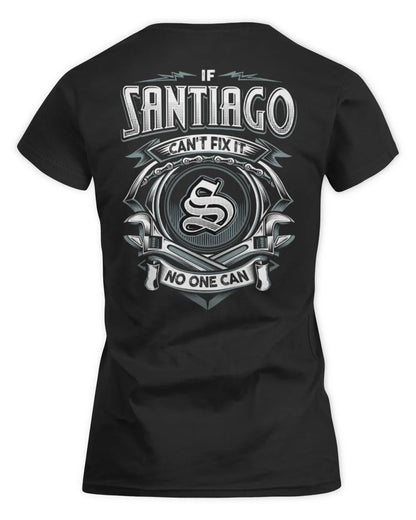 SANTIAGO AP81-K4-626 - Personalized Ahmed Quote Apparel “If Ahmed Can't Fix It, No One Can” - Women's Standard T-Shirt - Black