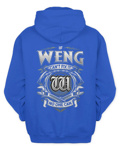 WENG AP81-K4-626 - Personalized Ahmed Quote Apparel “If Ahmed Can't Fix It, No One Can” - Unisex Hoodie - Royal