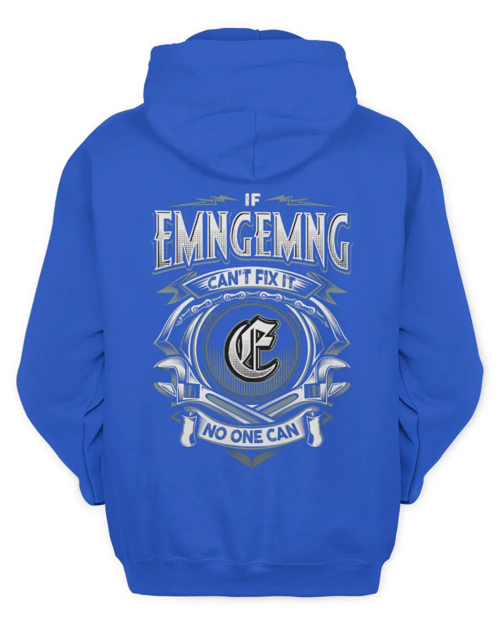 EMNGEMNG AP81-K4-626 - Personalized Ahmed Quote Apparel “If Ahmed Can't Fix It, No One Can” - Unisex Hoodie - Royal