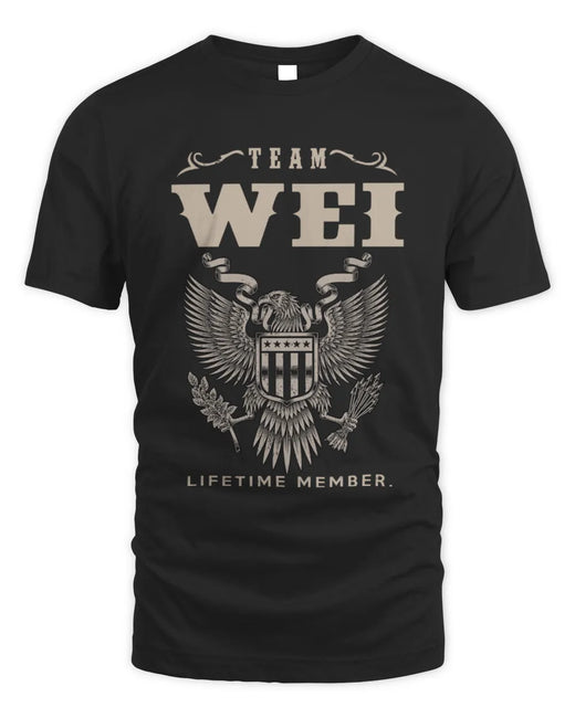 WEI TP06-K82 – Personalized Classic Style Apparel “Team NAME Lifetime Member”