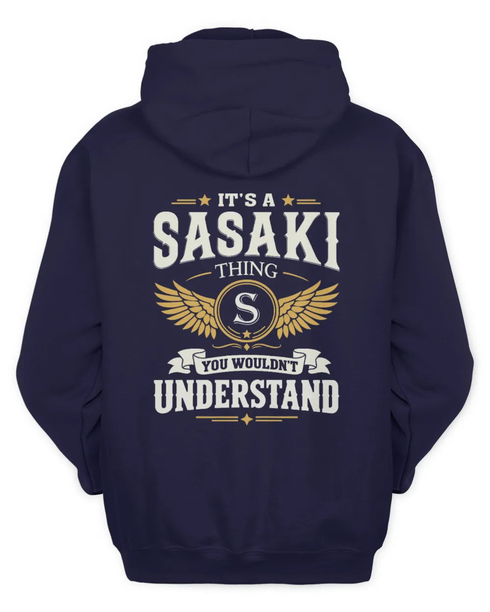 SASAKI KT06-M008 It’s a [NAME] Thing – You Wouldn’t Understand | Personalized Vintage T-Shirt - Unisex Hoodie - Navy