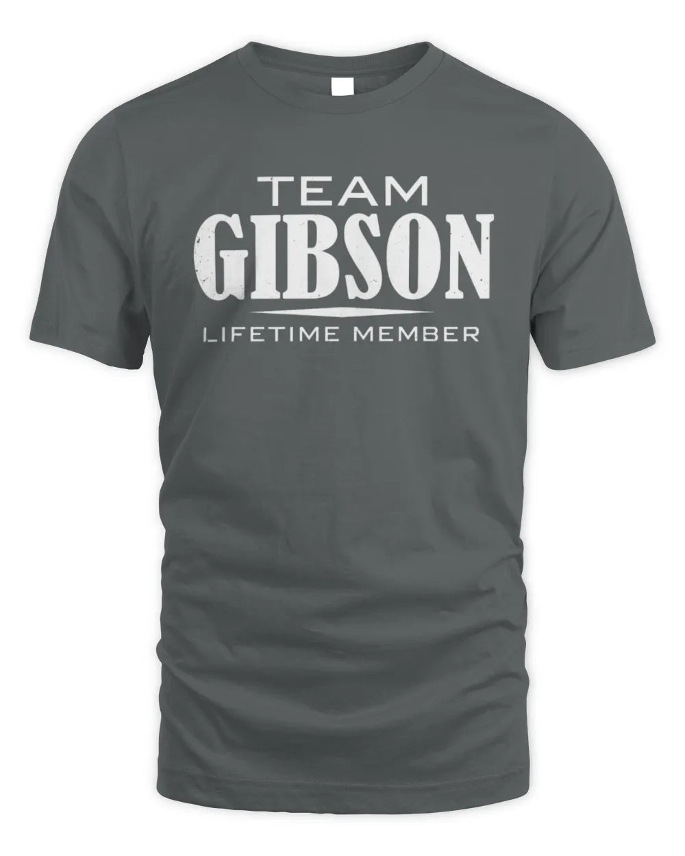 GIBSON BL62-K4-128 - Personalized “Team NAME Lifetime Member” - Unisex Standard T-Shirt - Charcoal