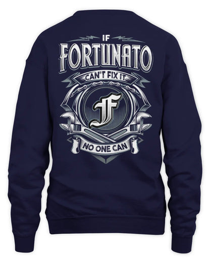 FORTUNATO AP81-K4-626 - Personalized Ahmed Quote Apparel “If Ahmed Can't Fix It, No One Can” - Unisex Sweatshirt - Navy