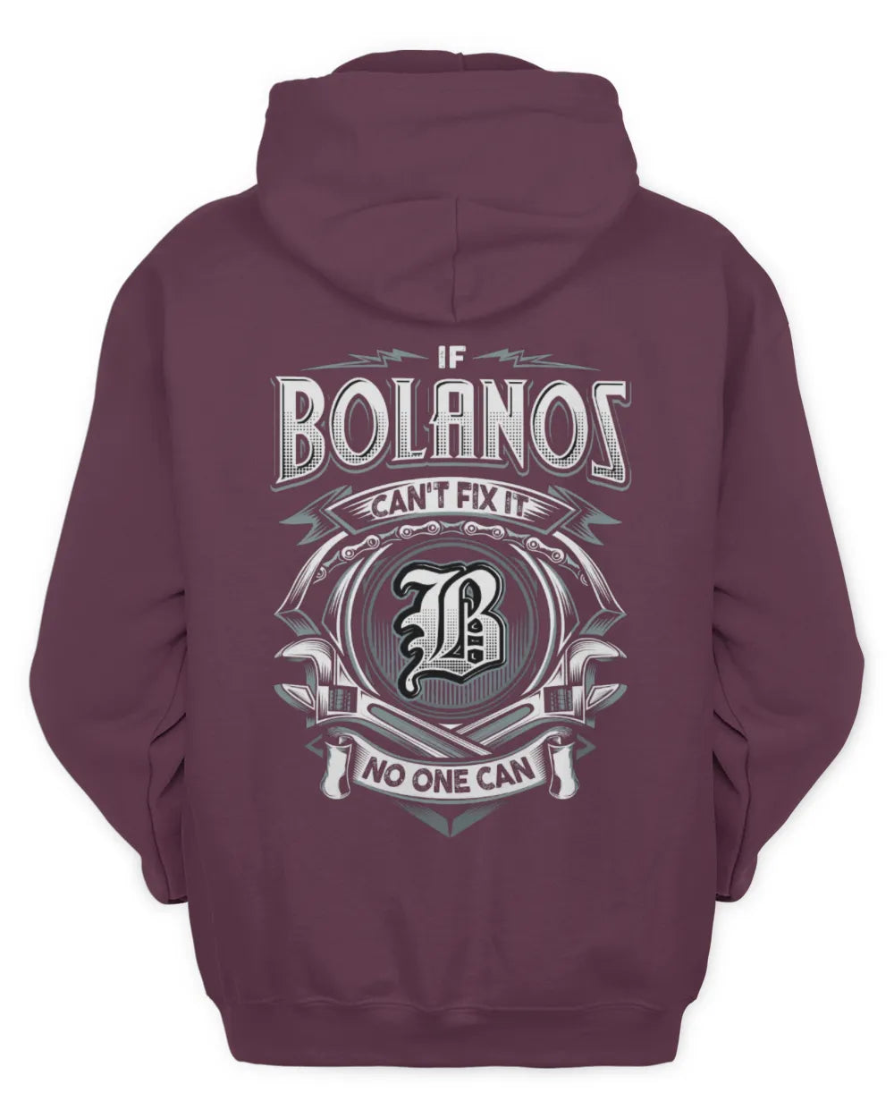 BOLANOS AP81-K4-626 - Personalized Ahmed Quote Apparel “If Ahmed Can't Fix It, No One Can” - Unisex Hoodie - Maroon