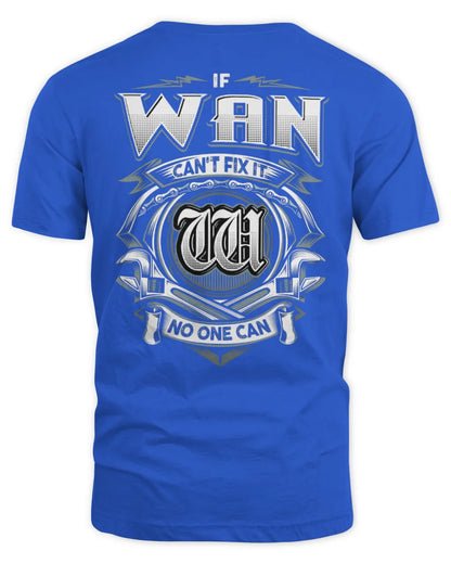 WAN AP81-K4-626 - Personalized Ahmed Quote Apparel “If Ahmed Can't Fix It, No One Can” - Unisex Standard T-Shirt - Royal