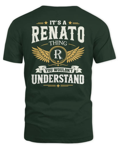 RENATO KT06-M008 It’s a [NAME] Thing – You Wouldn’t Understand | Personalized Vintage T-Shirt - Unisex Standard T-Shirt - Forest Green